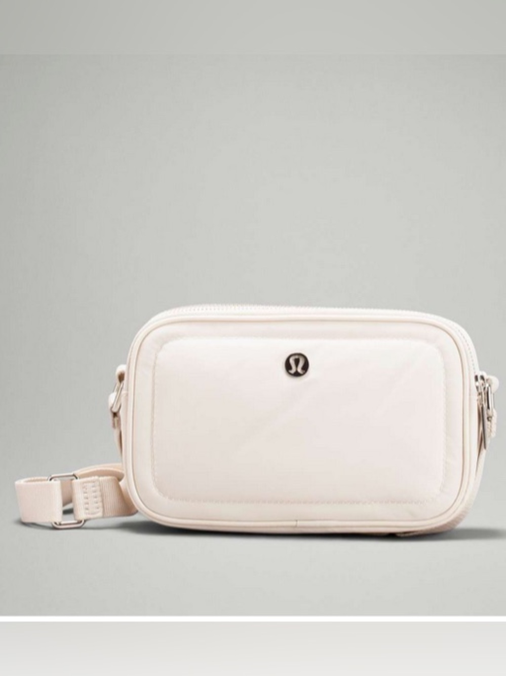Lululemon Crossbody Camera Bag in white opal